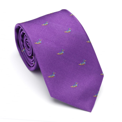 Laksen Swimming Duck Tie - Purple